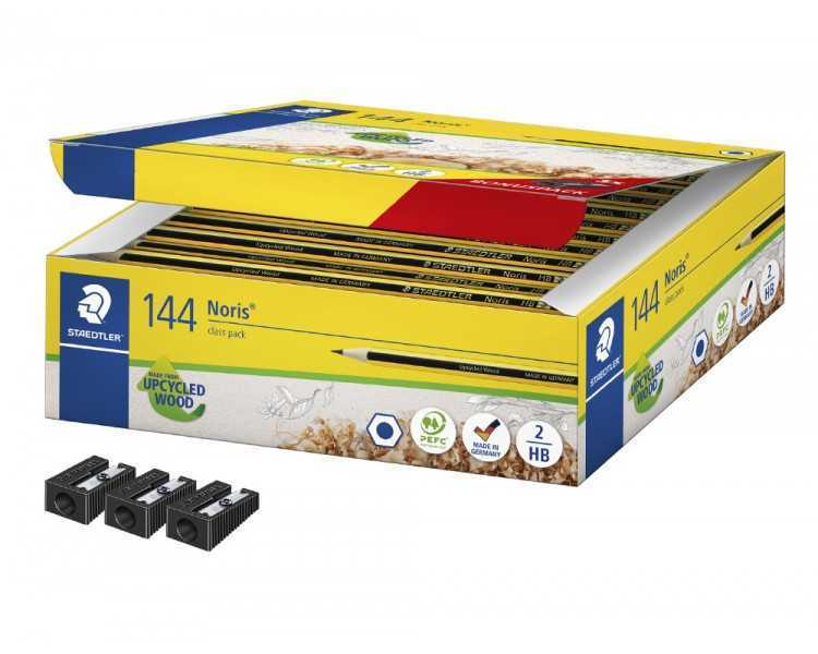 Lapices de grafito staedtler noris n.2 hb class pack de 144 unidades