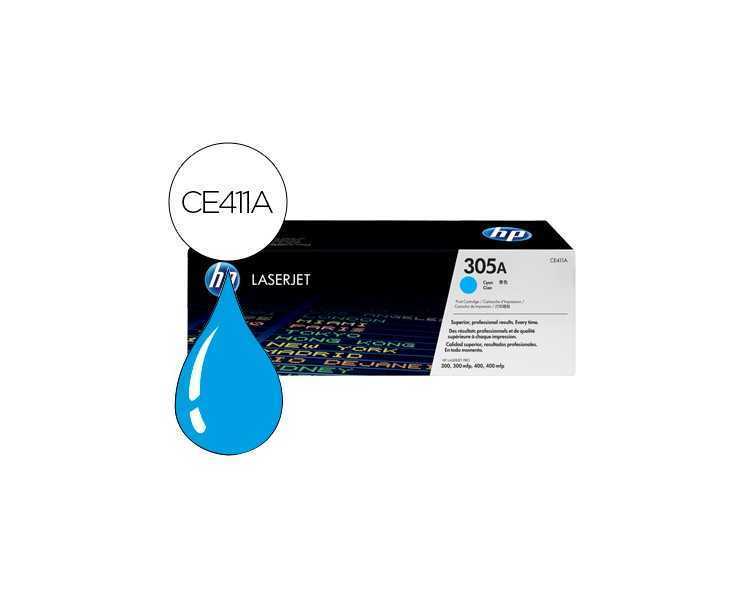 Toner hp 305a laserjet m351/m451/m375/m475 cian 2600 pag