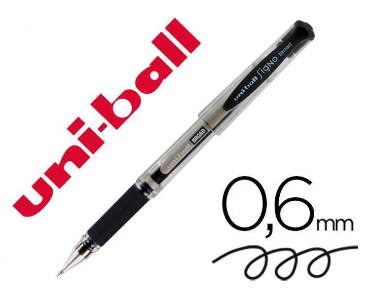 Boligrafo uni-ball um-153 signo broad negro 1 mm tinta gel
