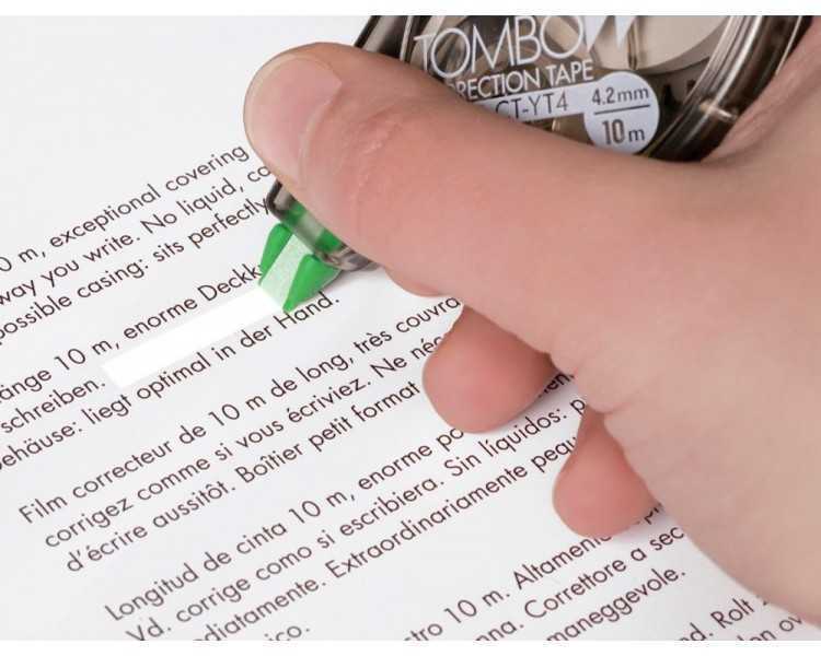 Corrector tombow mono ct-yt4 cinta 4,2 mm x 10 mt en blister