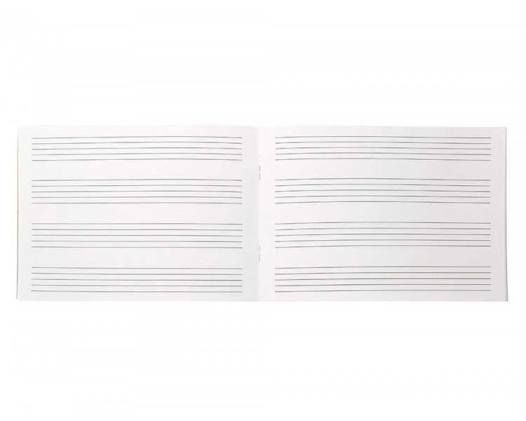 Bloc musica liderpapel pentagrama 5mm cuarto 20 hojas 100g/m2 grapado