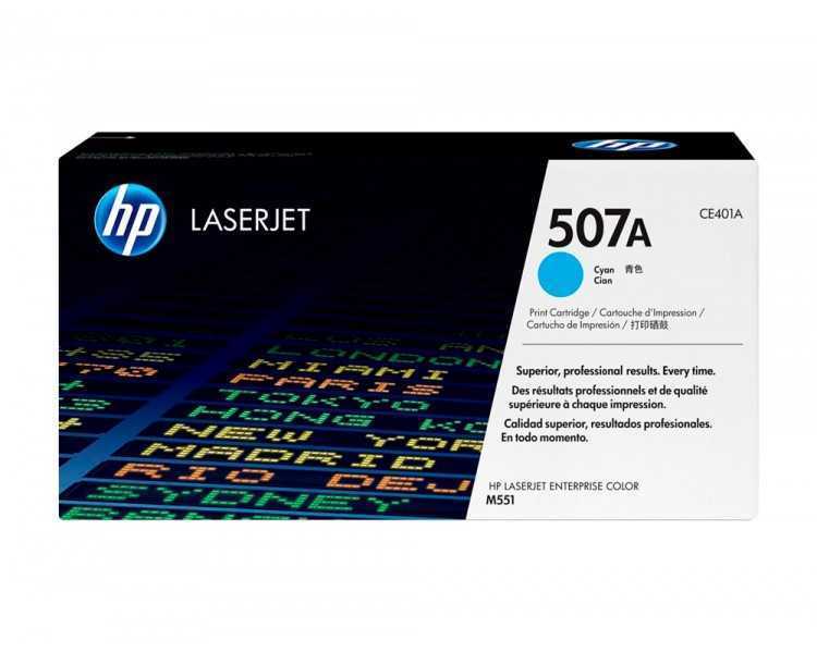 Toner hp 507a laserjet m551/m570/pro 500 cian 6000 pag