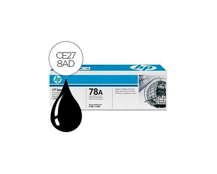Toner hp laserjet ce278a negro 1600 pag pack 2