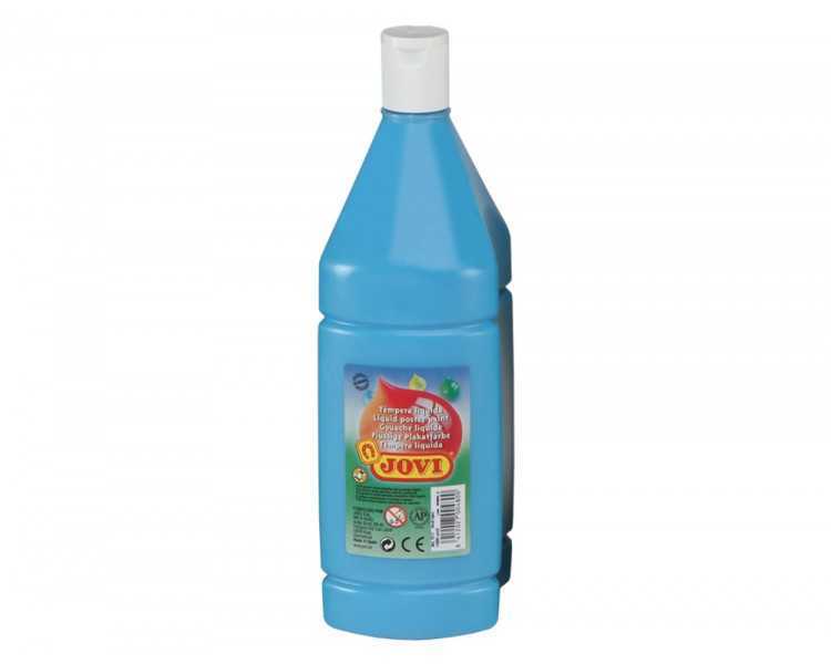 Tempera liquida jovi escolar 1000 ml azul cyan