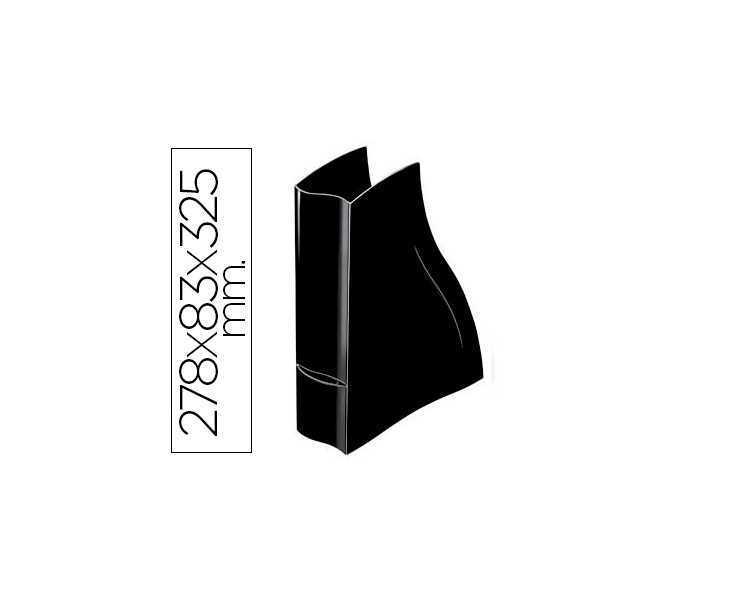 Revistero cep ellypse greenspirit plastico negro 278 x 83 x 325 mm.