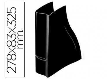 Revistero cep ellypse greenspirit plastico negro 278 x 83 x 325 mm.
