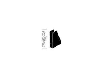 Revistero cep ellypse greenspirit plastico negro 278 x 83 x 325 mm. Revistero cep ellypse greenspirit plastico negro 278 x 83 x 325 mm.