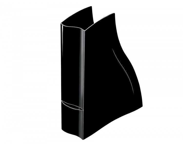 Revistero cep ellypse greenspirit plastico negro 278 x 83 x 325 mm.