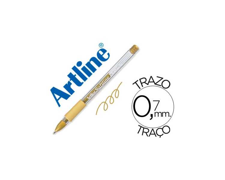 Boligrafo artline 1900 softline tinta aceite metalico oro