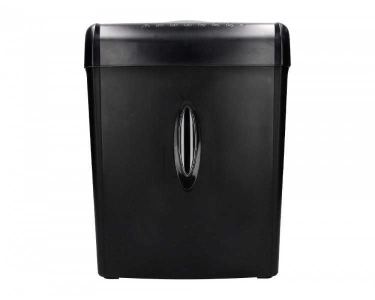 Destructora de documentos q-connect kf17970 capacidad de corte 6 h destruye grapas clips y tarjetas papelera 14l