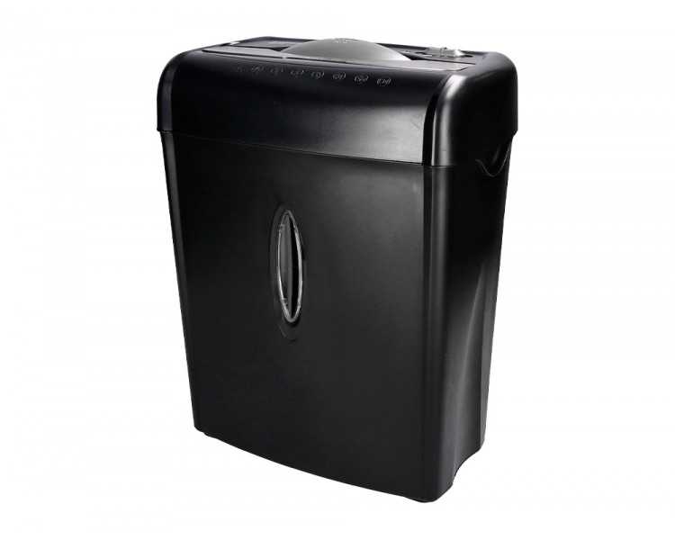 Destructora de documentos q-connect kf17970 capacidad de corte 6 h destruye grapas clips y tarjetas papelera 14l