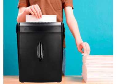 Destructora de documentos q-connect kf17970 capacidad de corte 6 h destruye grapas clips y tarjetas papelera 14l Destructora de documentos q-connect kf17970 capacidad de corte 6 h destruye grapas clips y tarjetas papelera 14l