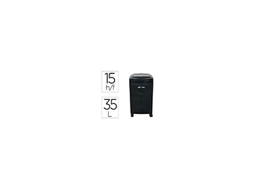 Destructora de documentos q-connect kf15553 capacidad de corte 15 h destruye grapas clips cd y tarjetas 35 litros Destructora de documentos q-connect kf15553 capacidad de corte 15 h destruye grapas clips cd y tarjetas 35 litros