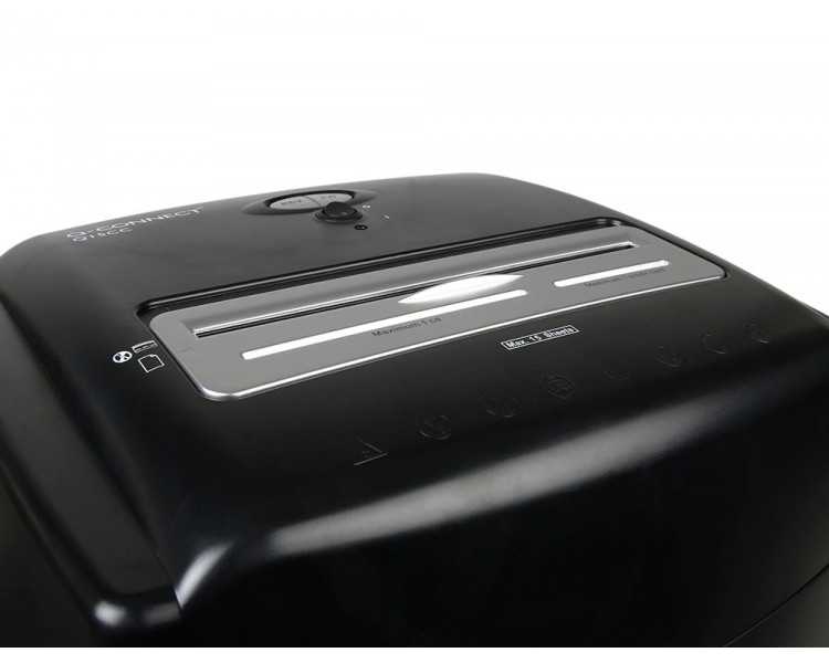 Destructora de documentos q-connect kf15553 capacidad de corte 15 h destruye grapas clips cd y tarjetas 35 litros