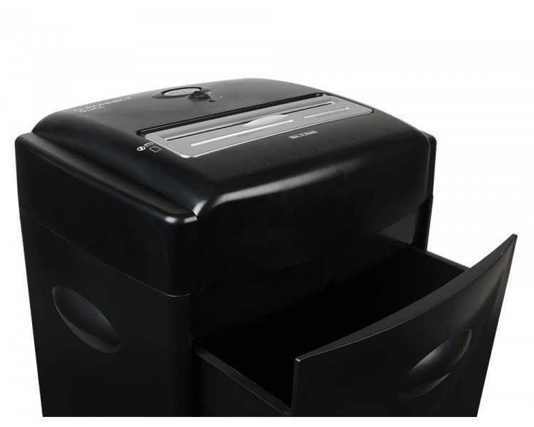 Destructora de documentos q-connect kf15553 capacidad de corte 15 h destruye grapas clips cd y tarjetas 35 litros