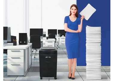 Destructora de documentos q-connect kf15553 capacidad de corte 15 h destruye grapas clips cd y tarjetas 35 litros Destructora de documentos q-connect kf15553 capacidad de corte 15 h destruye grapas clips cd y tarjetas 35 litros