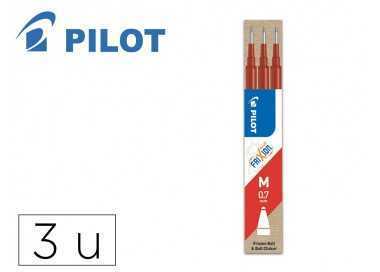 Recambio boligrafo pilot frixion ball rojo caja de 3 unidades