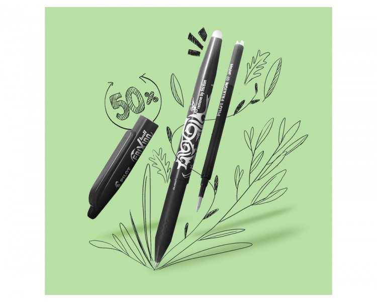 Recambio boligrafo pilot frixion ball negro caja de 3 unidades