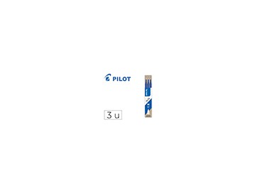 Recambio boligrafo pilot frixion ball azul caja de 3 unidades Recambio boligrafo pilot frixion ball azul caja de 3 unidades