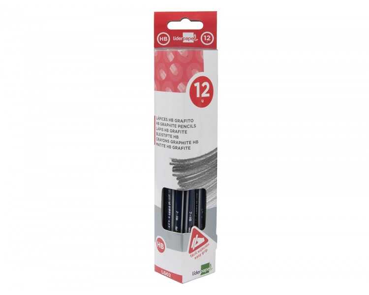 Lapices de grafito sin goma liderpapel triangular