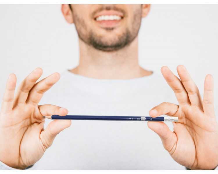 Lapices de grafito con goma liderpapel triangular
