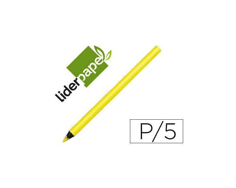 Lapices fluorescente liderpapel jumbo neon amarillo
