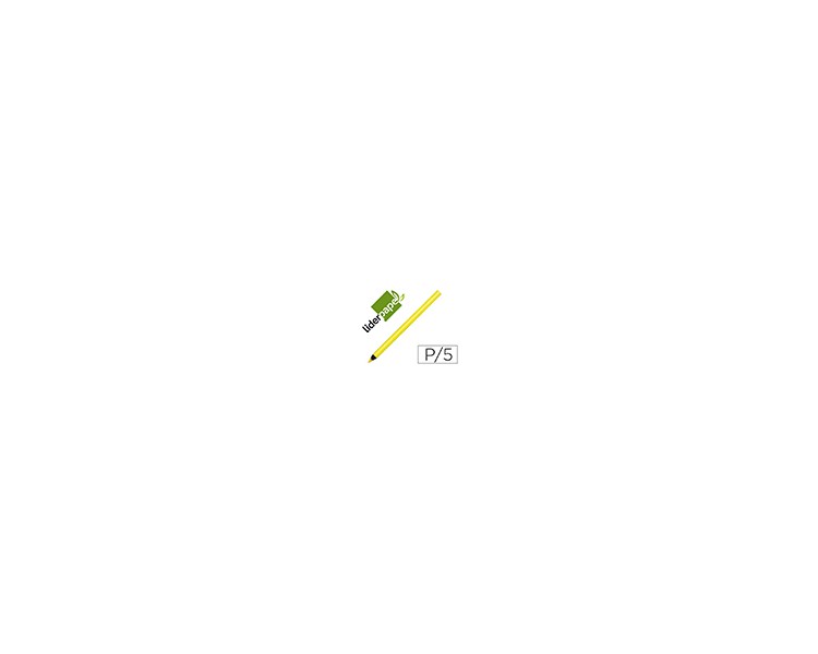 Lapices fluorescente liderpapel jumbo neon amarillo