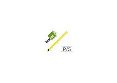 Lapices fluorescente liderpapel jumbo neon amarillo