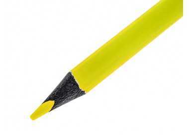 Lapices fluorescente liderpapel jumbo neon amarillo