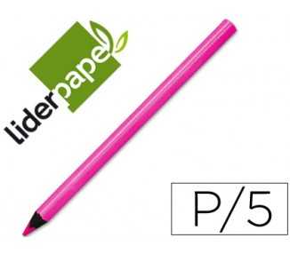 Lapices fluorescente liderpapel jumbo neon rosa