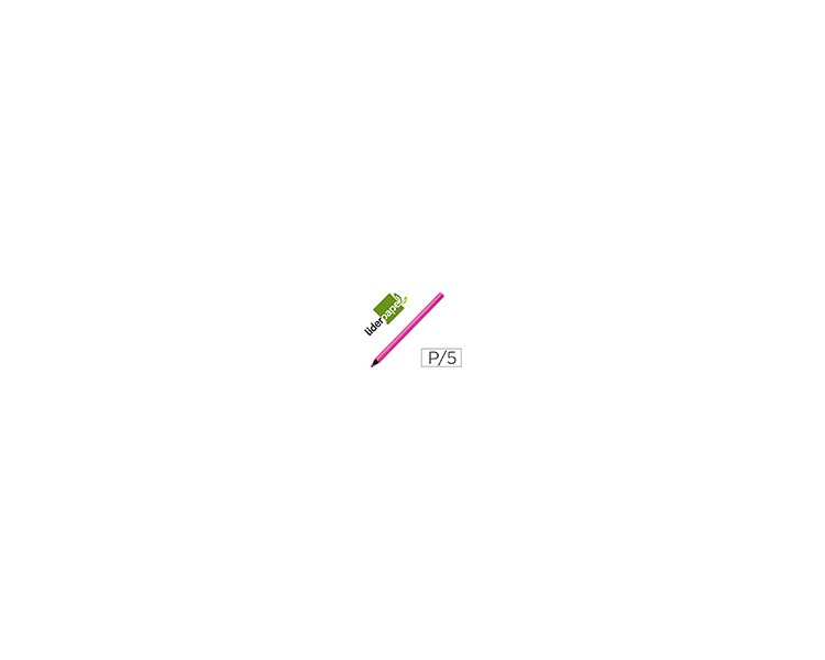 Lapices fluorescente liderpapel jumbo neon rosa