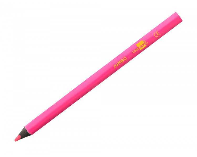Lapices fluorescente liderpapel jumbo neon rosa