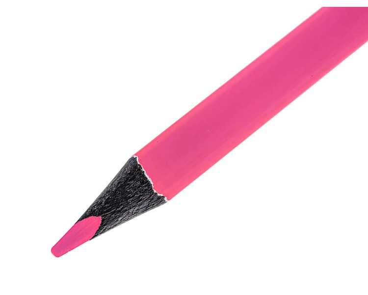 Lapices fluorescente liderpapel jumbo neon rosa