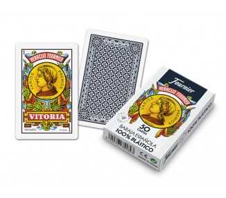 Baraja fournier española 100% plastico 50 cartas