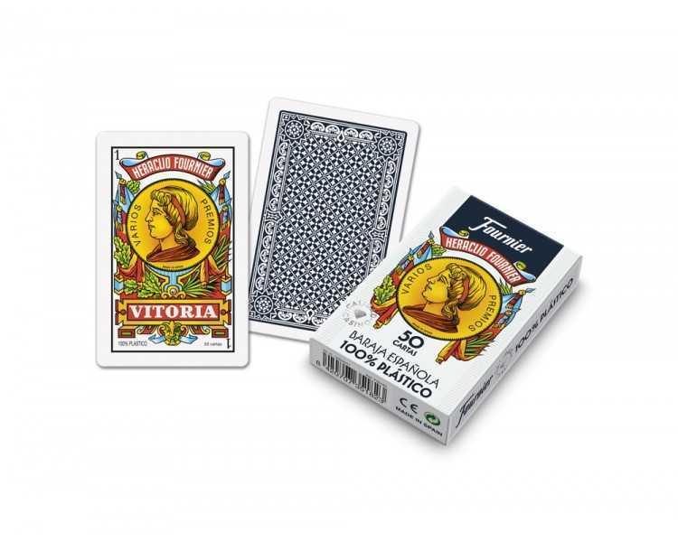 Baraja fournier española 100% plastico 50 cartas