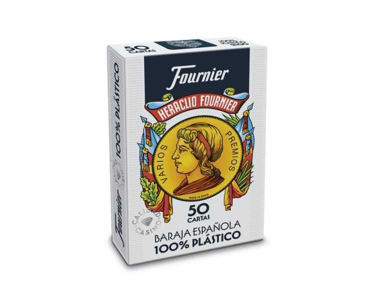 Baraja fournier española 100% plastico 50 cartas