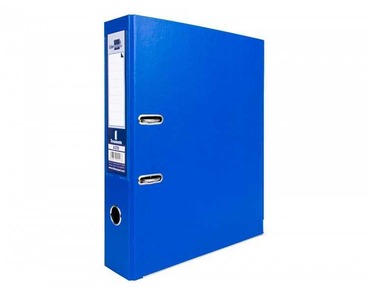 Modulo liderpapel 2 archivadores folio 2 anillas mecanismo de palanca 75mm azul