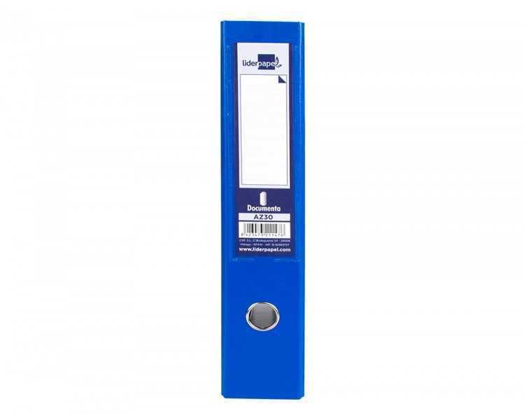 Modulo liderpapel 2 archivadores folio 2 anillas mecanismo de palanca 75mm azul