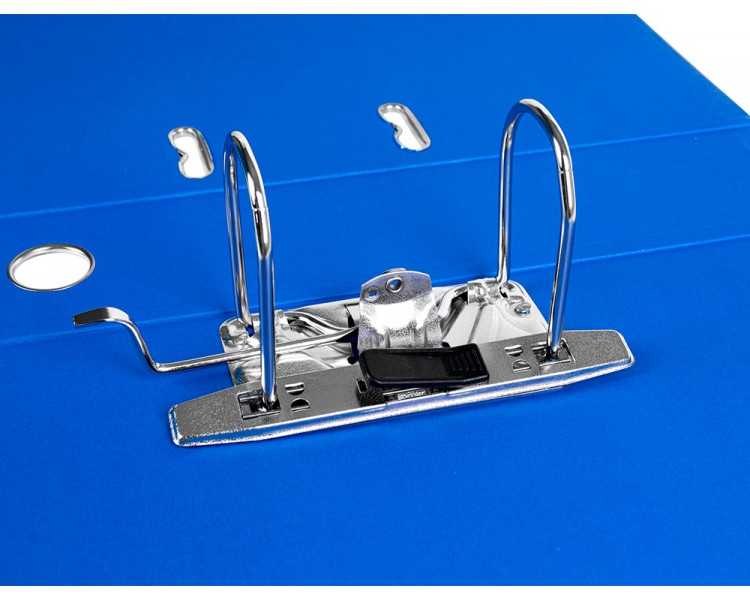 Modulo liderpapel 2 archivadores folio 2 anillas mecanismo de palanca 75mm azul