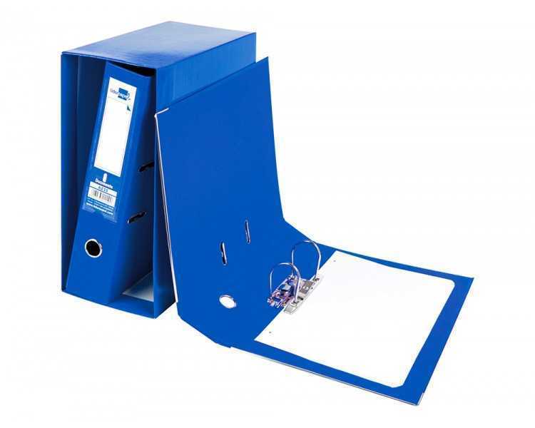 Modulo liderpapel 2 archivadores folio 2 anillas mecanismo de palanca 75mm azul