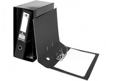 Modulo liderpapel 2 archivadores folio 2 anillas mecanismo de palanca 75mm negro