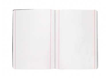 Libreta liderpapel tapa negra a5 80 hojas 60g/m2 liso con doble margen