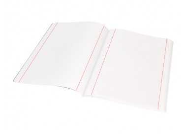 Libreta liderpapel tapa negra a5 80 hojas 60g/m2 liso con doble margen