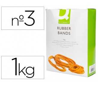 Gomillas elasticas q-connect 1000 gr numero 3 30 x 2 mm