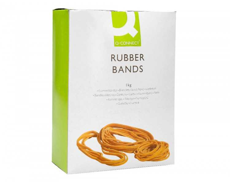 Gomillas elasticas q-connect 1000 gr numero 3 30 x 2 mm