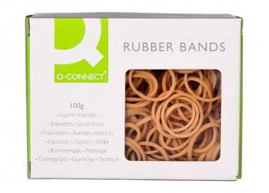 Gomillas elasticas q-connect 100 gr numero 3 30 x 2 mm Gomillas elasticas q-connect 100 gr numero 3 30 x 2 mm