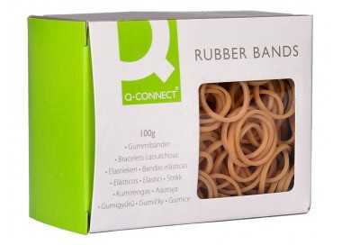 Gomillas elasticas q-connect 100 gr numero 3 30 x 2 mm Gomillas elasticas q-connect 100 gr numero 3 30 x 2 mm