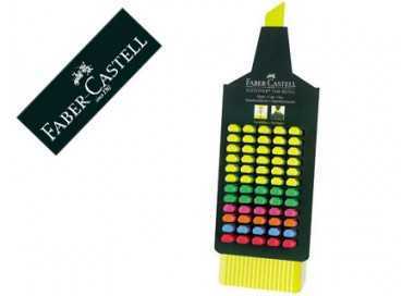 Rotulador faber fluorescente 48 expositor 60 unidades colores surtidos