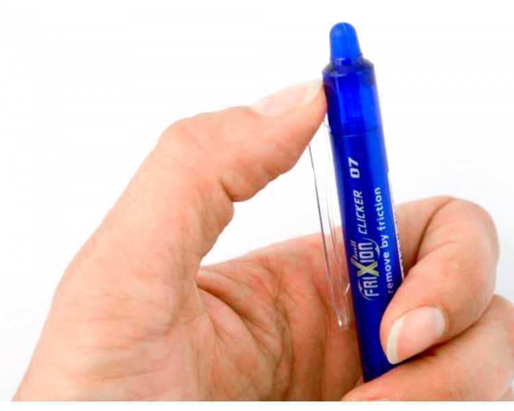Boligrafo pilot frixion clicker borrable 0,7 mm color azul
