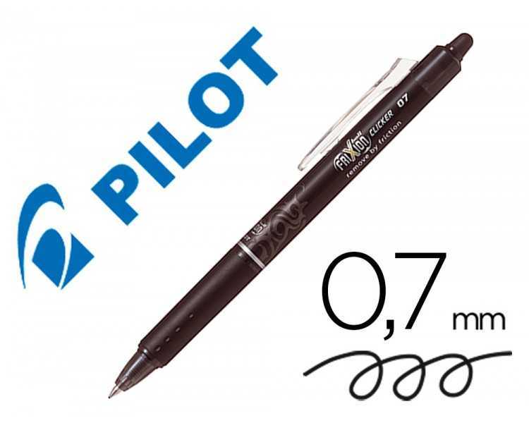 Boligrafo pilot frixion clicker borrable 0,7 mm color negro